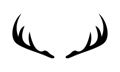 Sticker - deer antler horn vector logo