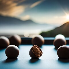 Canvas Print - close up of pills on a table