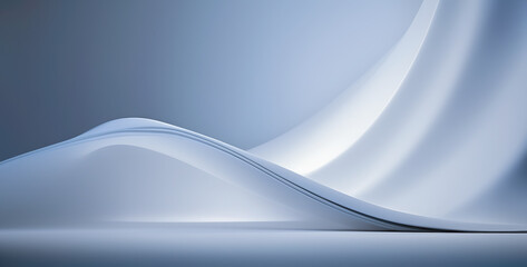 Wall Mural - 3d abstract light blue background