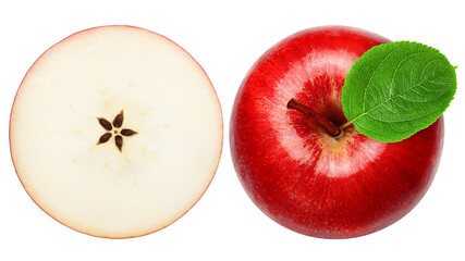 Wall Mural - Apple isolated on white background, full depth of field