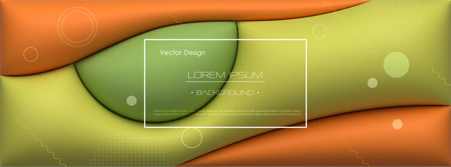 Wall Mural - vector, illustration abstract element with dynamic shape, 3d rendering white color background. minim