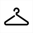 Clothes hanger. Hanger icon vector illustration on white background. EPS 10
