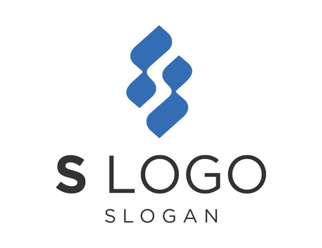 Logo about S Letter on white background. created using the CorelDraw application.