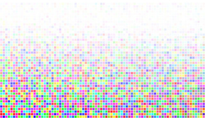Leinwandbilder - Abstract spectrum colorful bottom mosaic with white copy space.