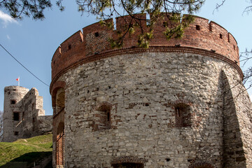 Sticker - Tenczyn Castle (castle ruins, fragments of walls) in the village of Rudno, near Krakow in Poland