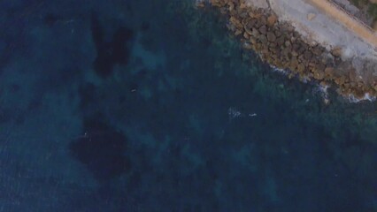 Poster - Aragonese Fortress, Calabria, Italy. Amazing aerial panorama at night, Le Castella