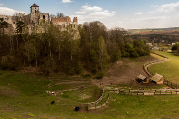 Sticker - Tenczyn Castle - the ruins of a castle located in the Jura Krakowsko-Częstochowska, Poland