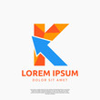 © Eienbee Gallery - Letter K arrow logo design inspiration, usable for brand and company logos vector
