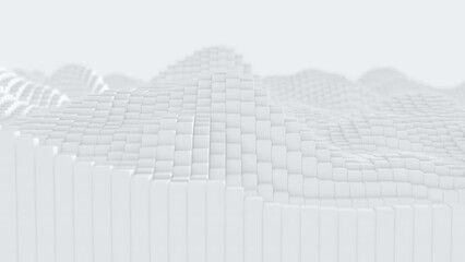 Geometric 3d cubes. 4k animation loop abstract background