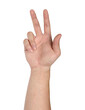 © aopsan - Hand gesture isolated with clipping path