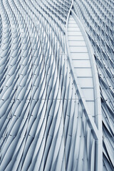 Poster - Exterior of modern architecture. Building abstract background  pattern