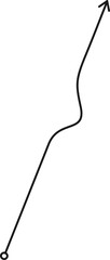 Wall Mural - complex and easy messy line. hand drawn doodle knots curved in round form. starting graphic point an