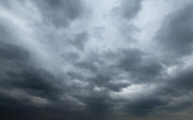 Wall Mural - Dramatic sky with dark clouds