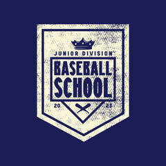 Wall Mural - Baseball emblem for sticker and t-shirt