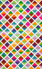 Wall Mural - Pastel colored triangular geometric shapes background.