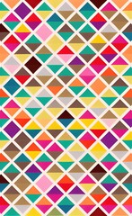 Wall Mural - Pastel colored triangular geometric shapes background.