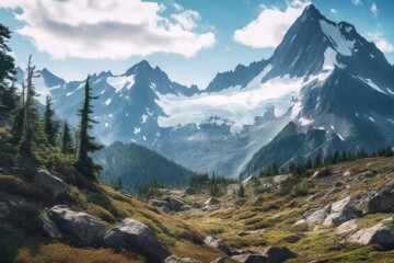  Lake in the Mountains | Majestic Peaks and Pristine Waters | AI Generative