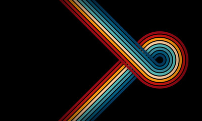 vintage striped backgrounds, posters, banner samples, retro colors from the 1970s 1900s, 70s, 80s, 9