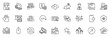 Icons pack as Cloud sync, Uv protection and Bid offer line icons for app include Share call, Robbery, Cash outline thin icon web set. Direction, Love document, Ranking star pictogram. Vector