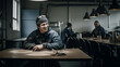 © buritora - 工場で休憩する作業員・整備士の男性（Generative AI）