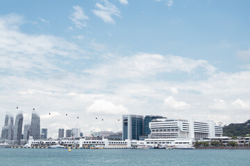 Wall Mural - Harbourfront Vivocity marina view in Singapore