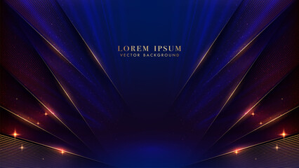Wall Mural - diagonal golden lines, gold glowing lines, light beam and glitter light effects element decoration o