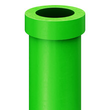 Green Pipe 3D Illustration