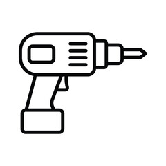 Wall Mural - drill icon vector design template in white background