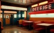 © Fernando - a diner with neon signs and booths - Generative AI