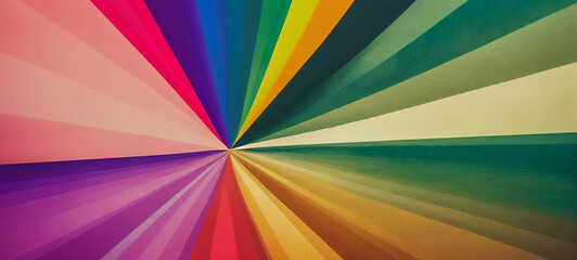 Wall Mural - abstract background with rainbow, generative ai art illustration 03