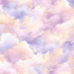 Sticker - abstract colorful background with Clouds,smoke Ai Generative