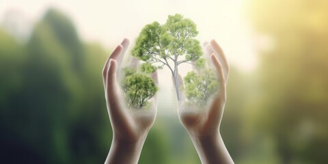 World Tuberculosis Day concept, Human hand holds lungs shape on fresh natural background, Generative AI