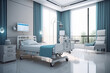 © Nedrofly - A hospital room with a bed and a monitor created with Generative AI technology