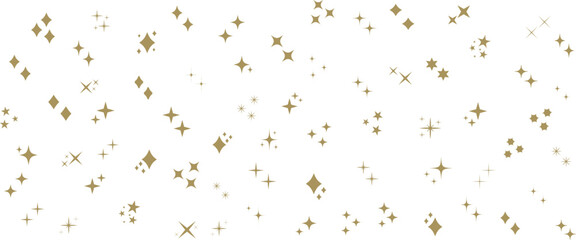 Wall Mural - シンプルな星・キラキラのアイコンセット　　simple shining icon set