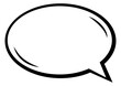 canvas print picture - Speech bubble for comics. Words balloon illustration. Comic text cloud. Hand-drawn banner