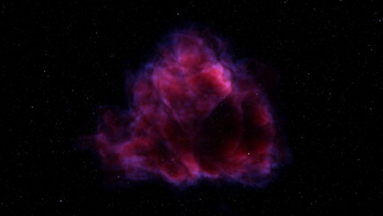 Wall Mural - cosmic nebula in space among stars and galaxies. gas dust clouds nebula in outer space. birth and ex
