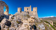 Rocca Calascio ruins in Abruzzo - Gran Sasso National Park area in south Italy