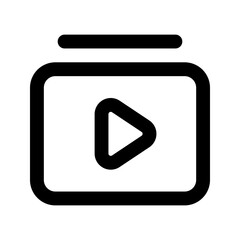 Canvas Print - video playlist icon