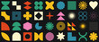 © Sun_Lab_Design - Vector set of brutalist geometric shapes. Naive playful shapes.Abstract minimalist figures, stars, flowes