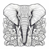 Słoń do kolorowania