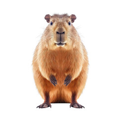 Wall Mural - capybara on a transparant background, PNG, Generative Ai