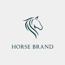 Horse Head Logo Icon Vector Illustration