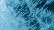 Ice Surface Texture Macro Shot On A Blue Wallpaper, Frozen Ice Texture Background Wallpaper Toned, Generate Ai