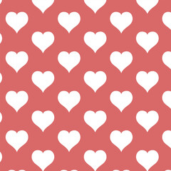 Wall Mural - abstract geometric big heart pattern art.