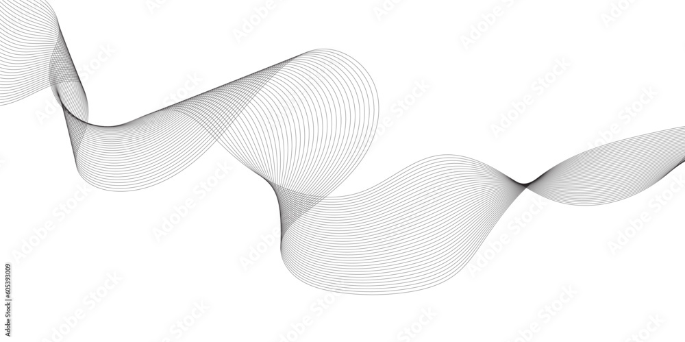 Abstract grey smooth element swoosh speed wave modern stream background ...