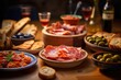 Tapas from spain varied mix of most popular tapa mediterranean food - Generative AI