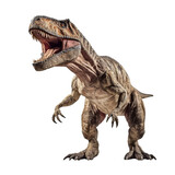Fototapeta  - Tyrannosaurus Rex,T-rex on transparent background Generative AI