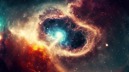 Wall Mural - outer space. galaxy and nebula. abstract space background. endless universe with stars and galaxies 