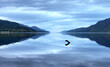 canvas print picture - Nessie im Loch Ness in Schottland