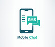 © Master Design - Phone chat  icon vector